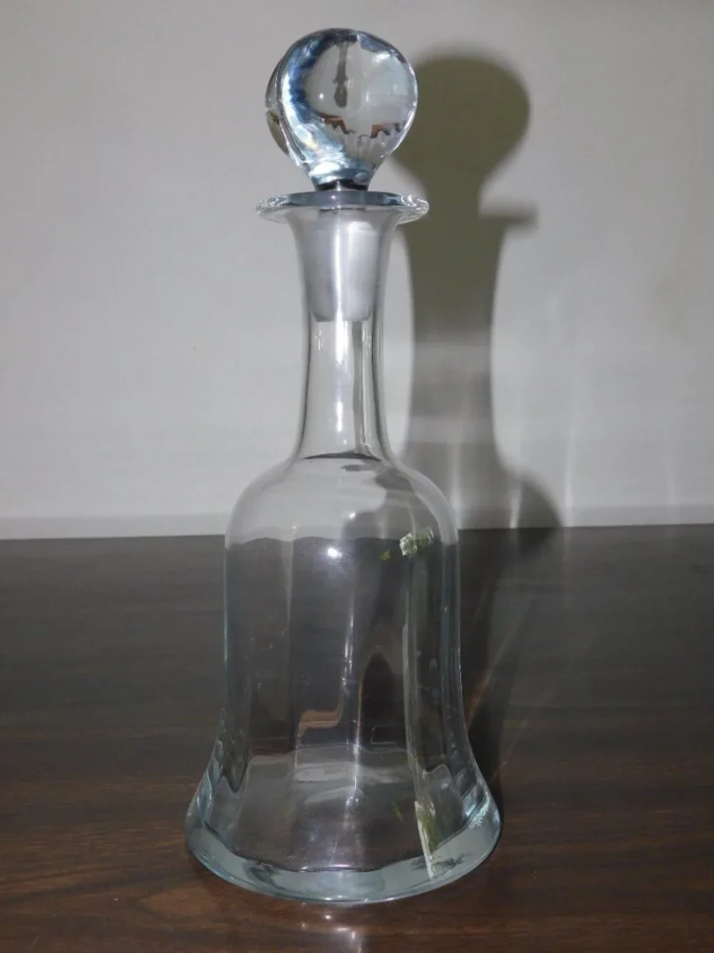 Vintage Crystal Decanter w/Top Stopper, Like New, 13